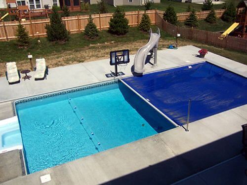 Backyard Automatic Blue Pool Cover